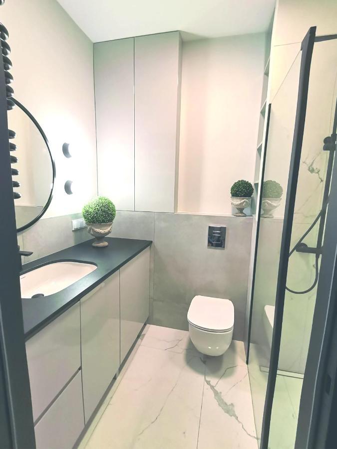 Ferienwohnung Luxusowy Apartament Klimczaka Warschau Exterior foto
